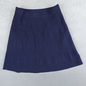 M Missoni Skirt Womens Size 42 Navy Blue Lined